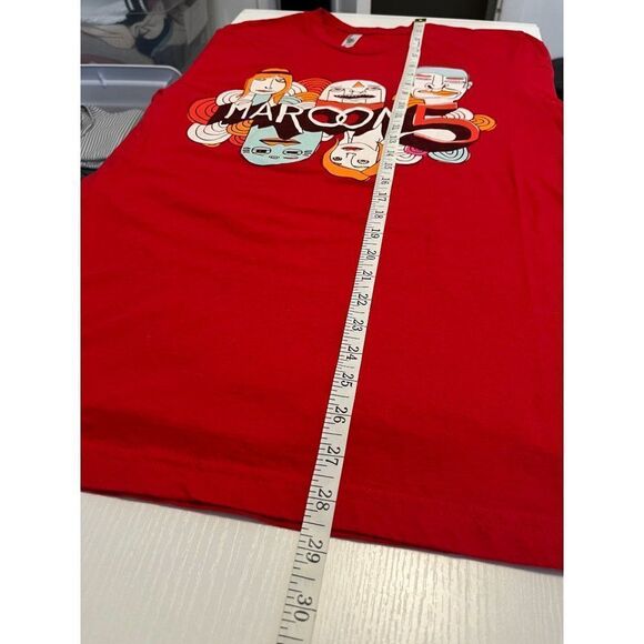 2013 Maroon 5 Overexposed Concert T-Shirt Red Medium - Picture 8 of 10